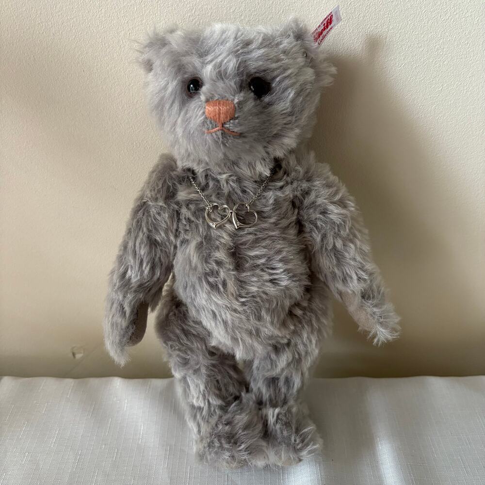 Steiff Gray Royal Platinium Wedding Bear